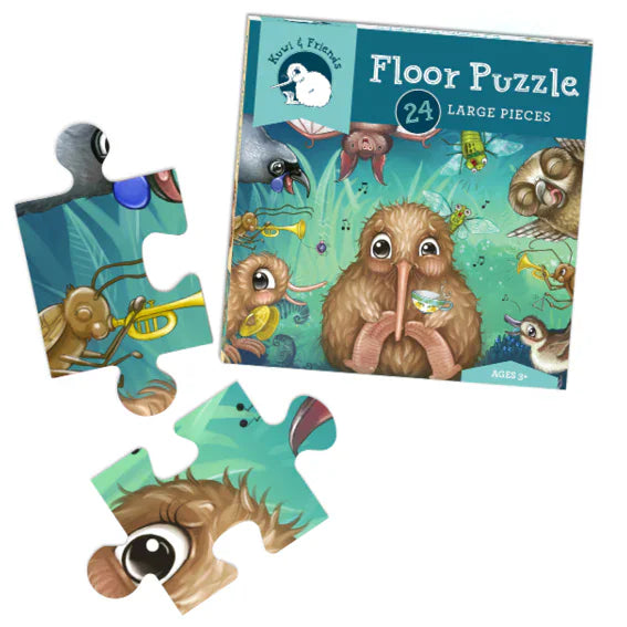 Kuwi's  Rowdy Crowd Floor Puzzle 24 pieces