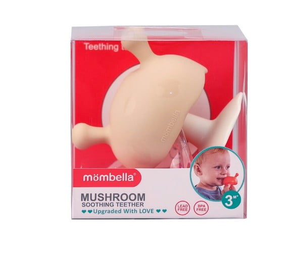 Mushroom Teether Beige