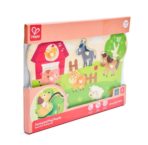 Hape Peg Puzzle Farmyard