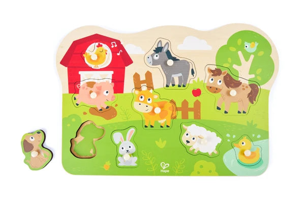 Hape Peg Puzzle Farmyard