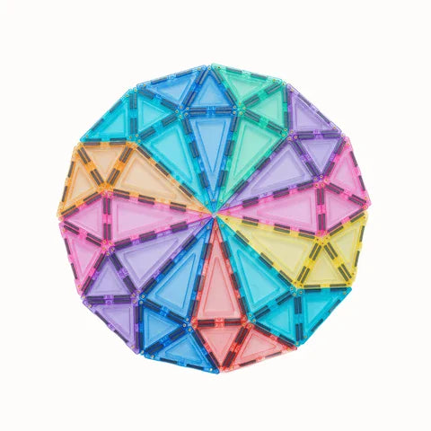Magnetic Tiles 112 Piece Pastel Builders Set