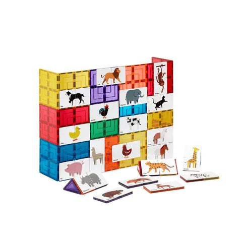 Magnetic Tile Topper Animal Pack 40 piece