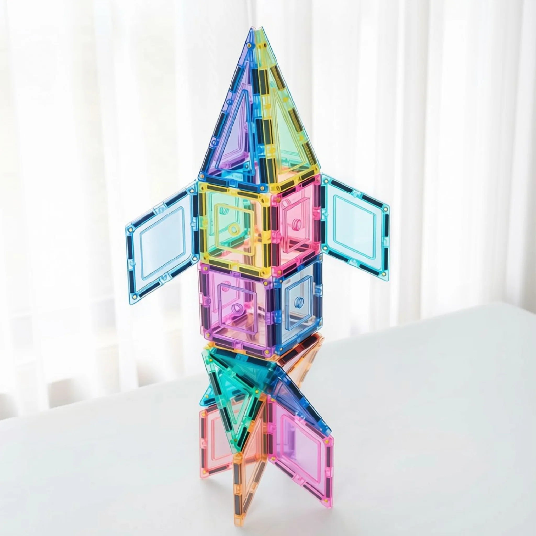 Magnetic Tiles 112 Piece Pastel Builders Set