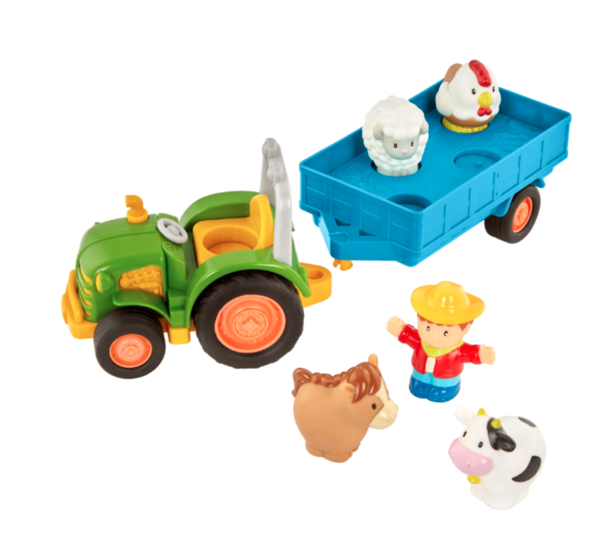 Battat Light & Sounds Tractor with Animals