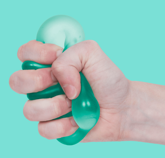 Gump Memory Stress Ball Loop Sea Glass Speks