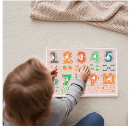 Wooden Number Puzzle 1-10  hi Pando