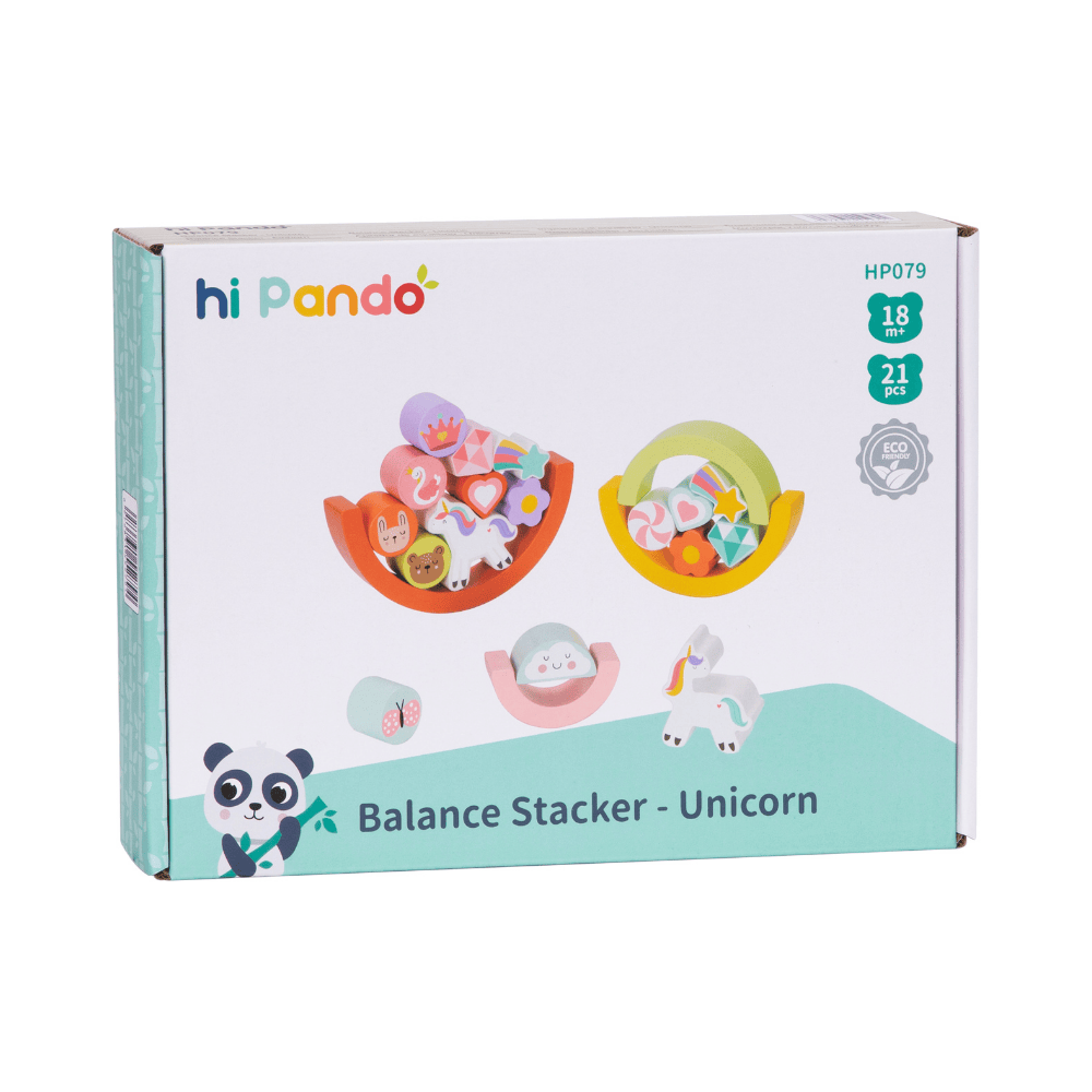 2 in 1 Balance Puzzle Unicorn Wooden  hi Pando