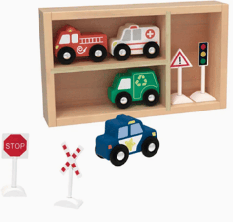 Transportation & Street Signs Set Wooden hi Pando
