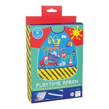 Playtime Apron with Sleeves Construction You Monkey
