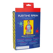 Playtime Apron with Sleeves Construction You Monkey