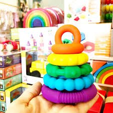 Rainbow Stacker Teether Bright