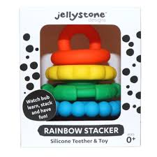 Rainbow Stacker Teether Bright