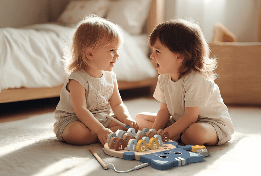 Fishing Game Alphabet Wooden Speedy Monkey