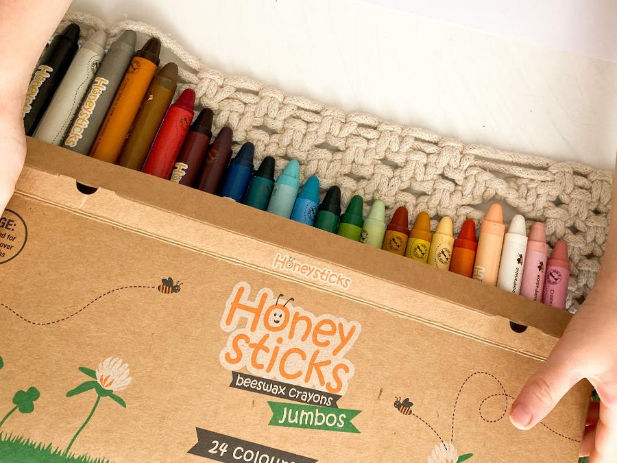 Honeysticks Jumbos 24 Pack Beeswax Crayons