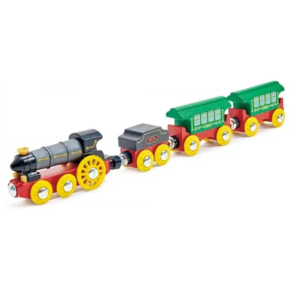Hape Retro Wooden Steam Train with Lights and Sounds