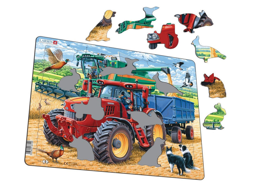 Tractor & Combine Harvester Puzzle Larsden Range