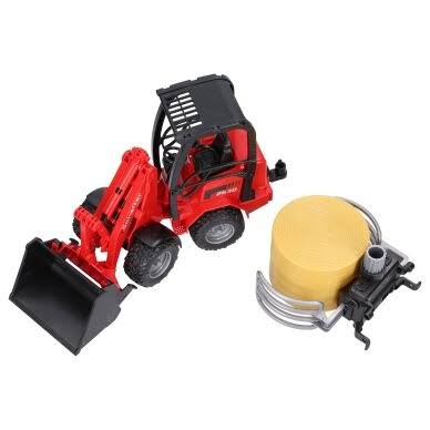 Schaffer Compact Loader and bale