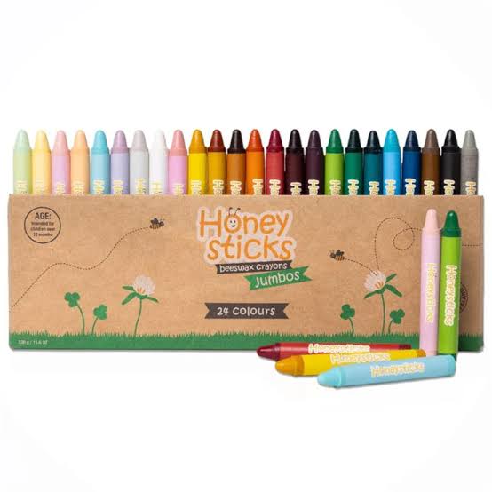 Honeysticks Jumbos 24 Pack Beeswax Crayons