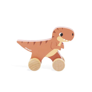 Wooden Push Along Dinosaur Janod