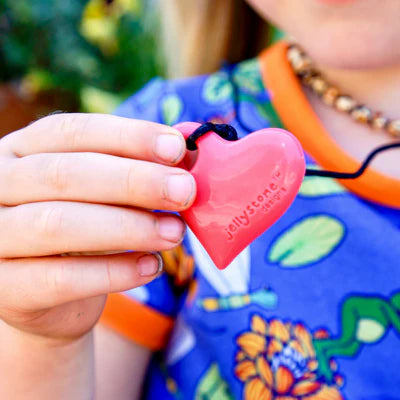 Heart Silicone Pendant pink