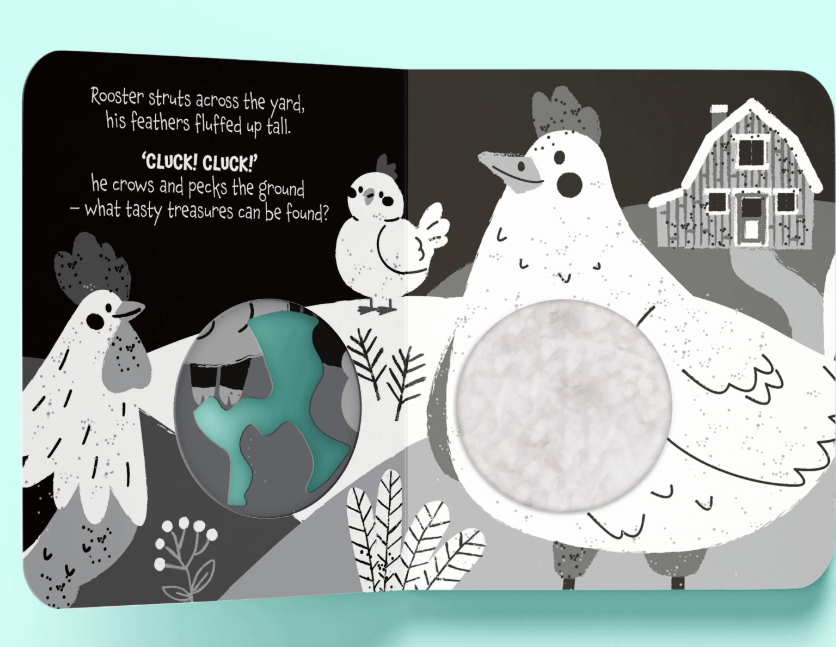 Touch n Feel Contrast Book Moo