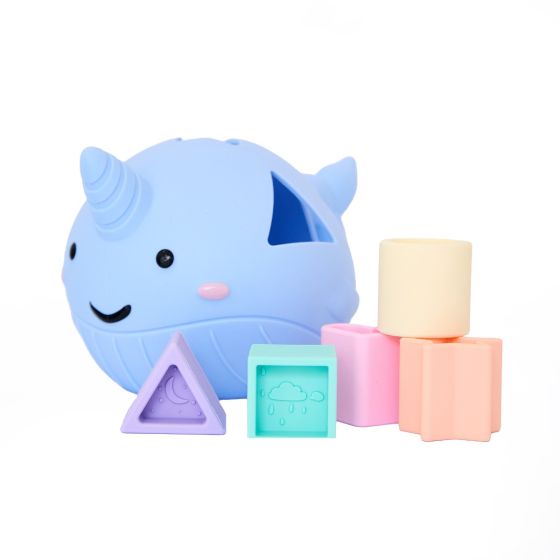 Narwhal Shape Sorter Pastel