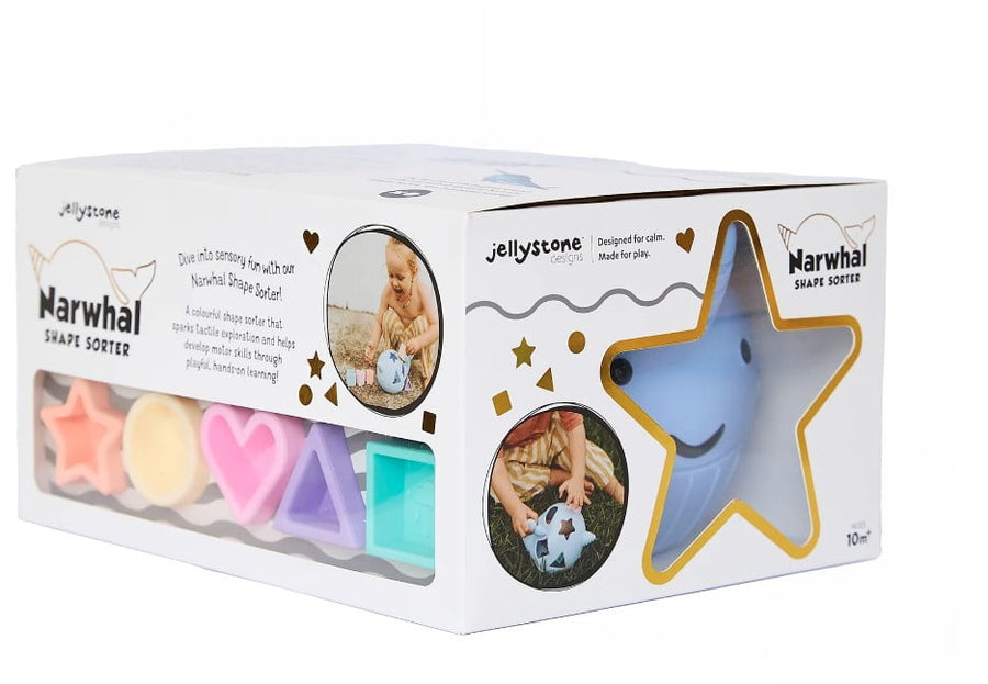 Narwhal Shape Sorter Pastel