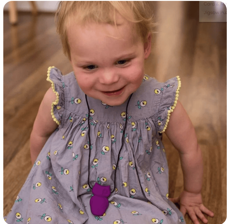 Owl Pendant  Silicone purple