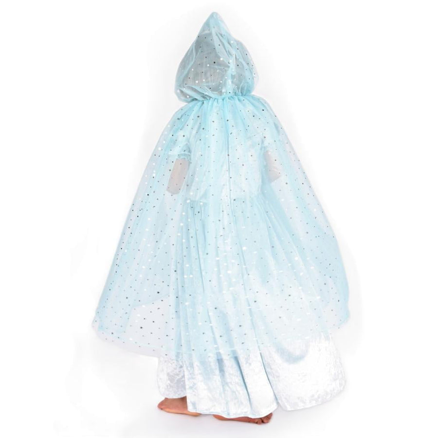Princess Cape Light Blue with Hood 3-8 years
