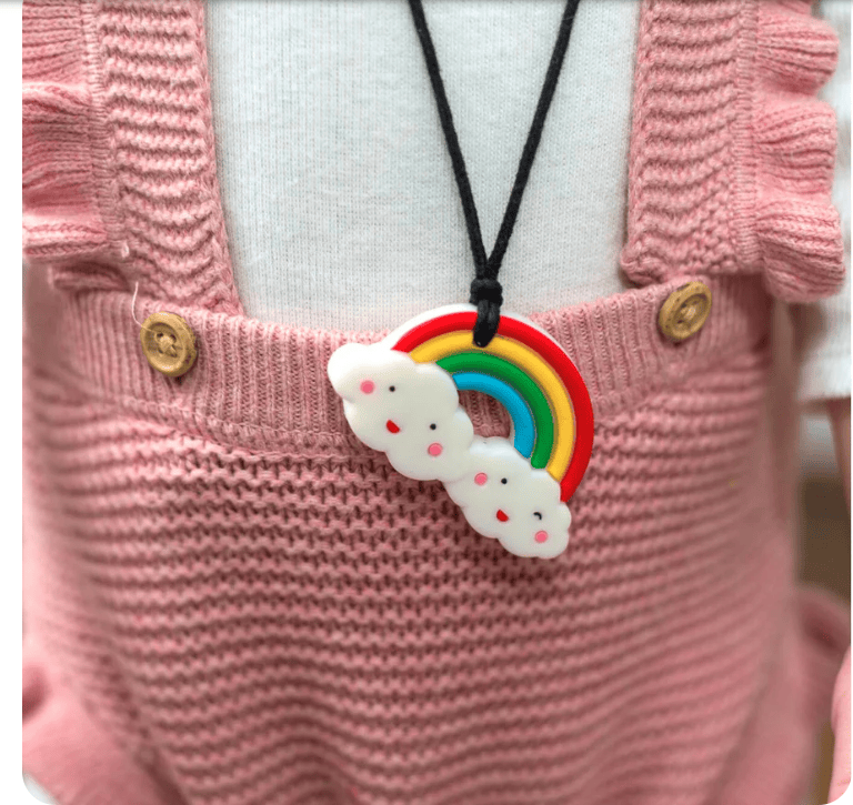 Silicone Rainbow Pendant bright