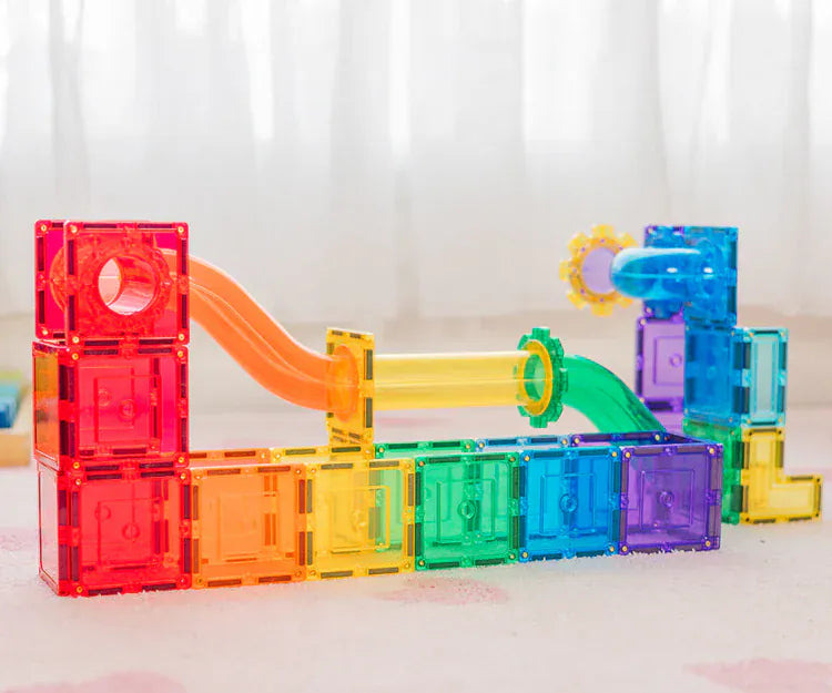 Magnetic Tile 95 Piece Ball Run Set