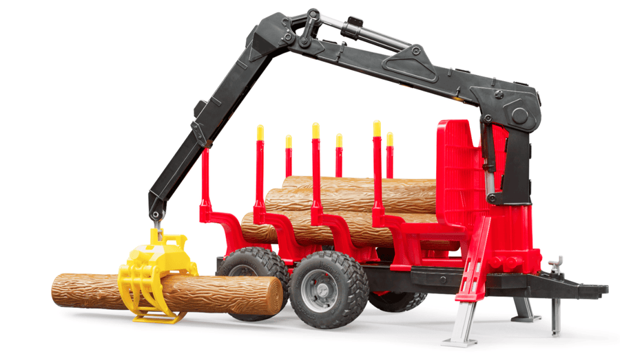 Bruder Forestry Trailer with Loading Crane