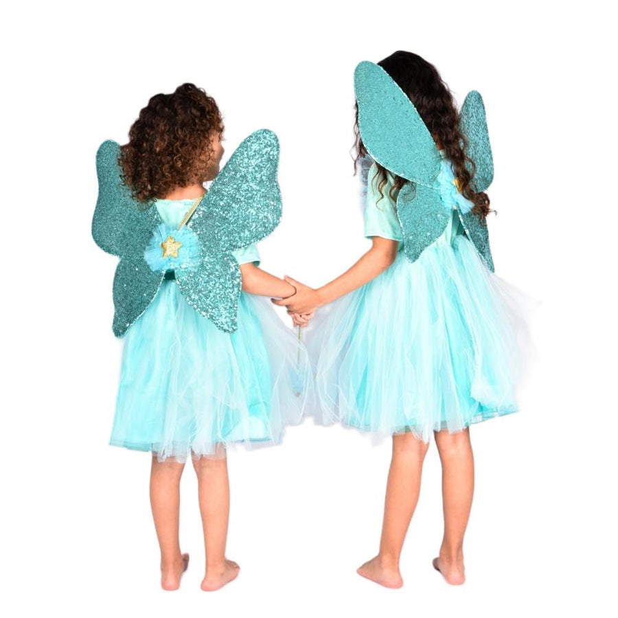 Star Fairy Dress with Wings and Wand 4-6 yrs