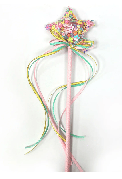 Floral Sequin Charm Wand