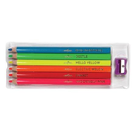 eeBoo 6 Fluro pencils Owl
