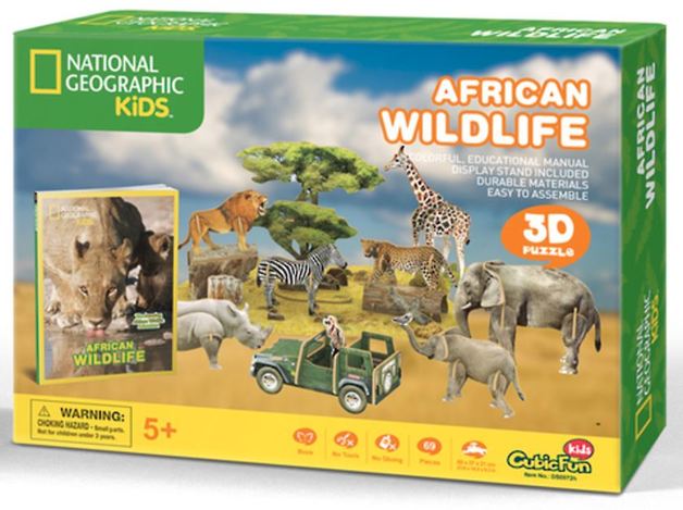 3D NatGeo African Wildlife Puzzle