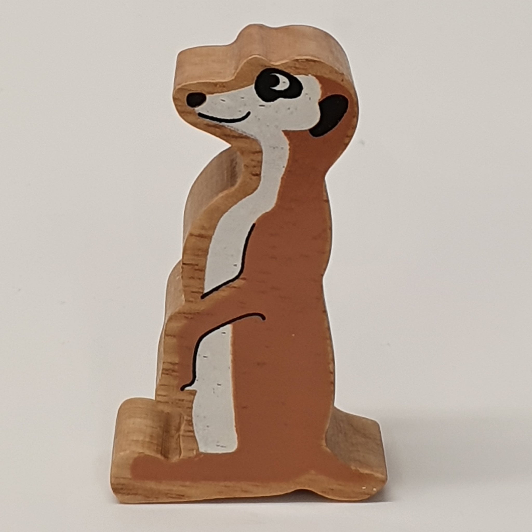 Wooden Brown Meerkat