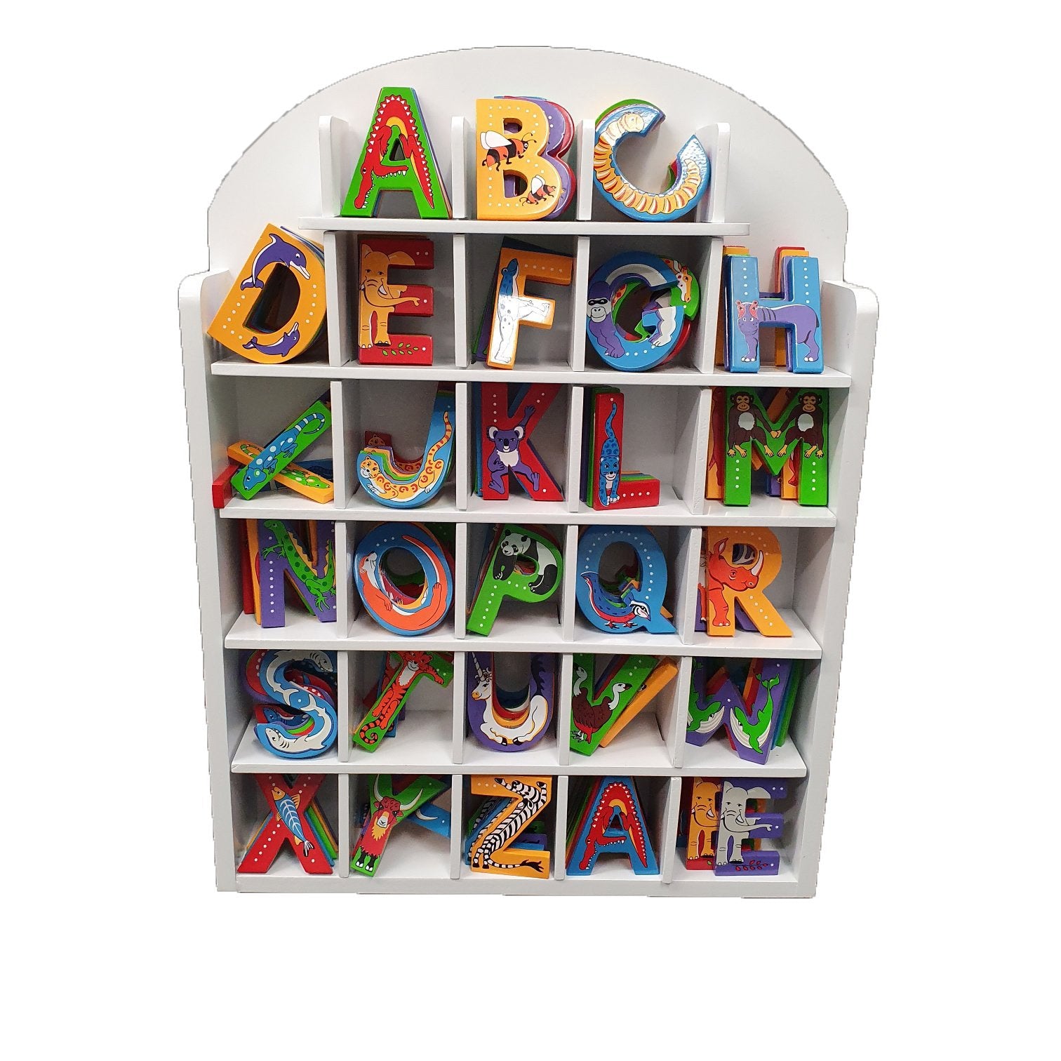 Wooden Capital P Purple