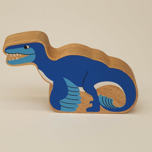 Wooden Blue Utahraptor - PAUA