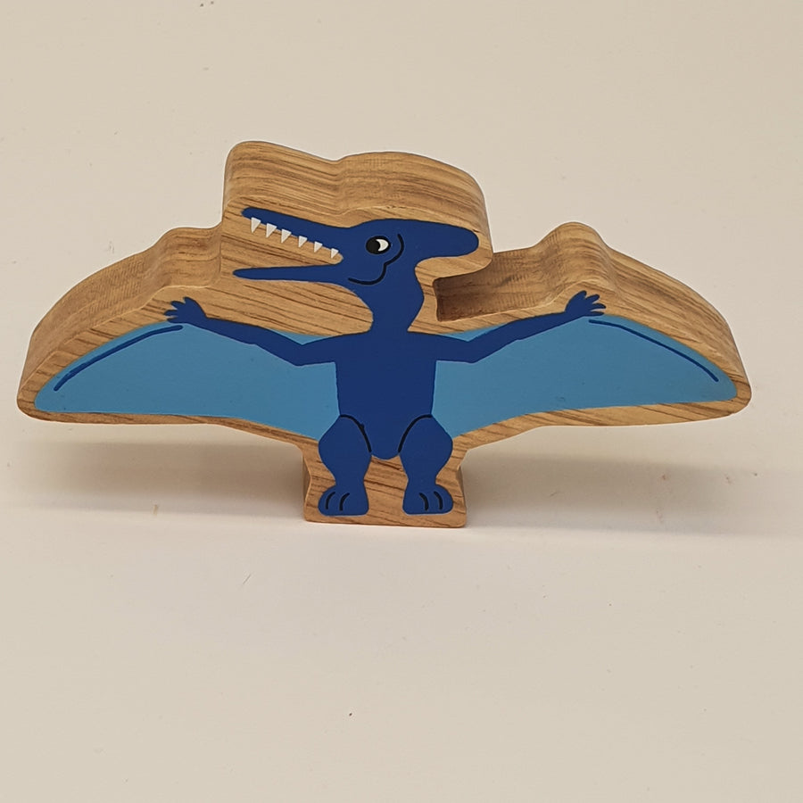 Wooden Blue Pteranodon