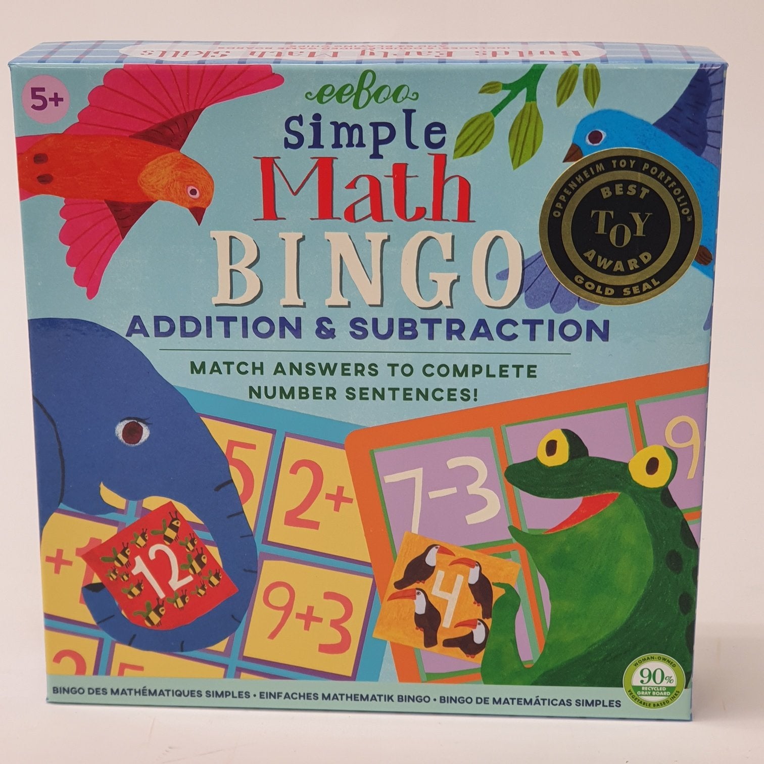 Easy Math Bingo Simple Math Bingo Eeboo - PAUA
