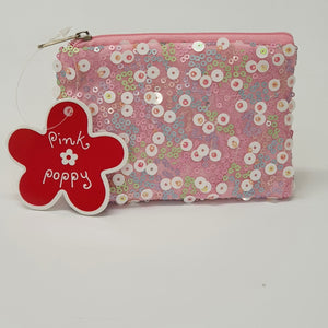 PP Sequin Coin Purse Pink