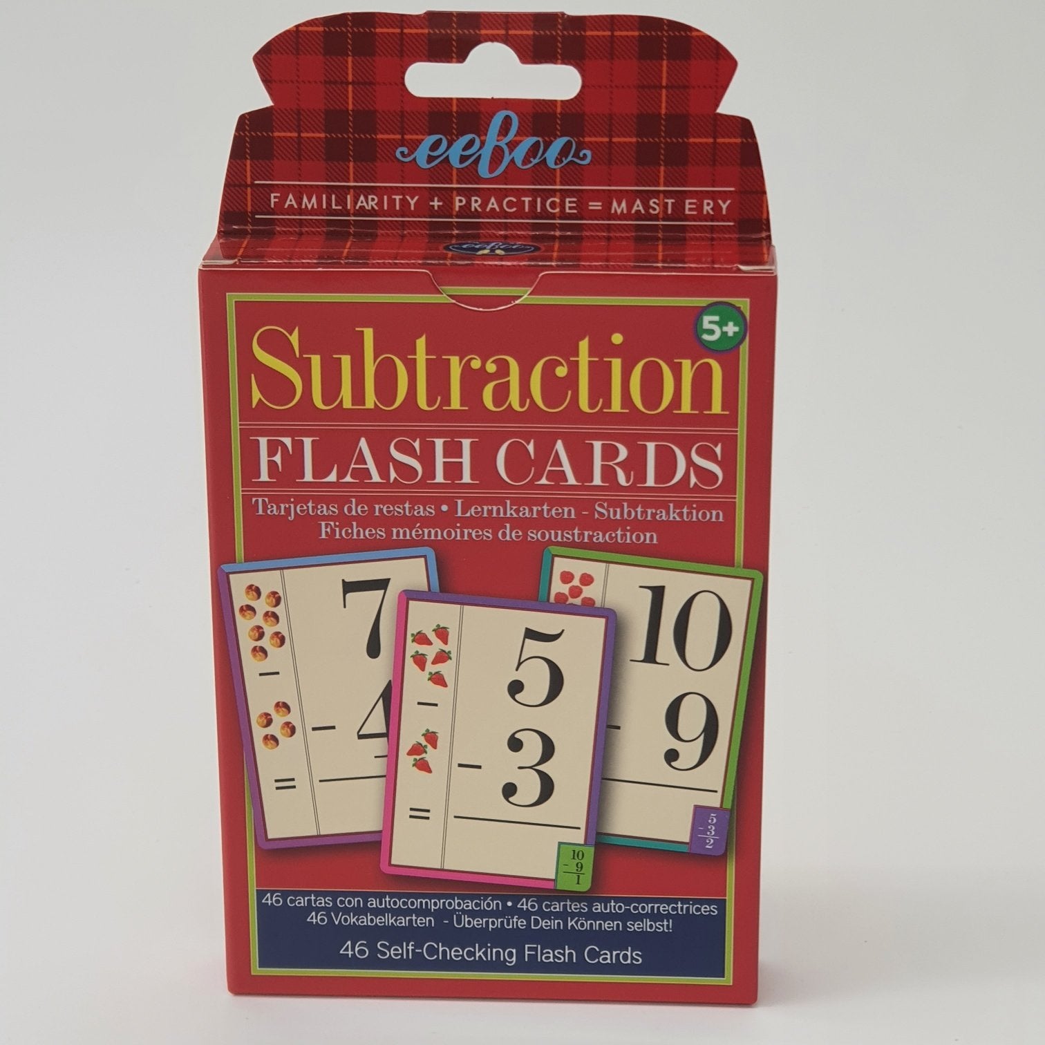 Subtraction Flash Cards