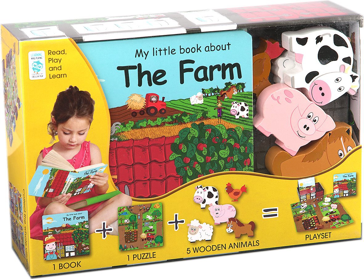 My Little Farm Book Puzzle Playset