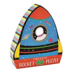 Rocket 12 Piece Puzzle Floss & Rock