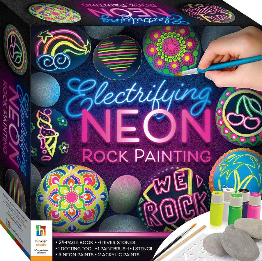 Neon Rocks - Rock Painting