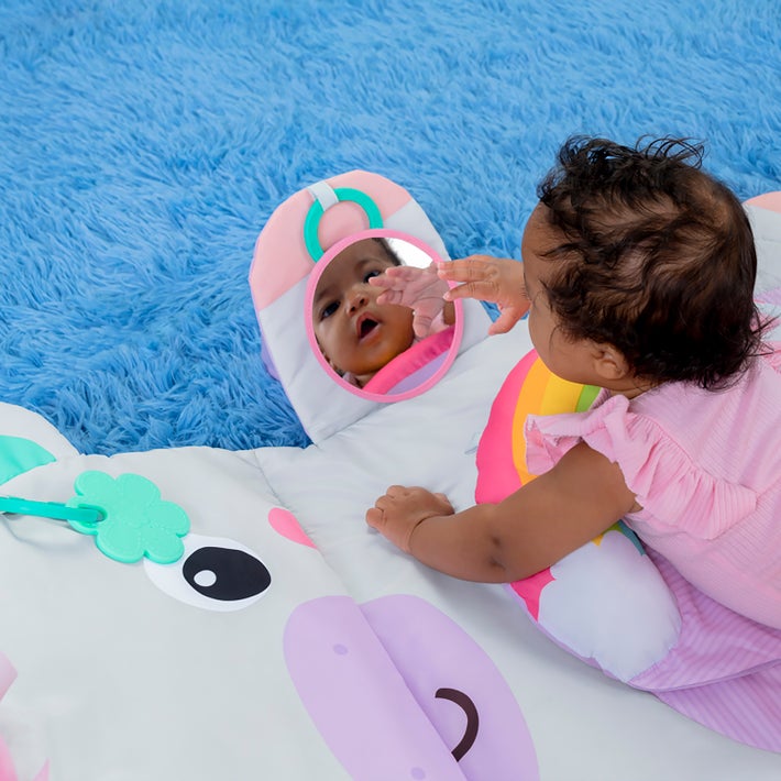Bright Starts Tummy Time Prop and  Play Unicorn