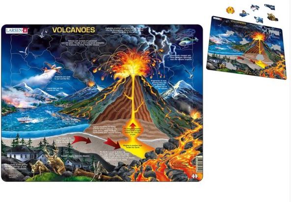 Volcano Puzzle Large Larsen Brand