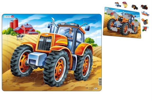 Tractor Puzzle Large Larsen Brand