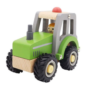 Farm Tractor Toy Wooden